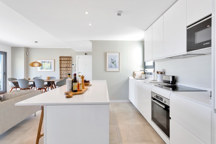 Kitchen with Breakfast Bar photographed for property marketing by Property Home Photos