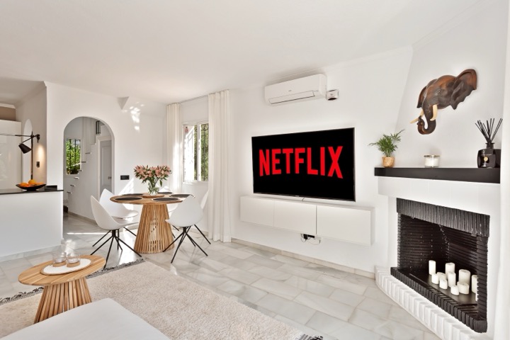Living Room with Fireplace photographed for property marketing by Property Home Photos
