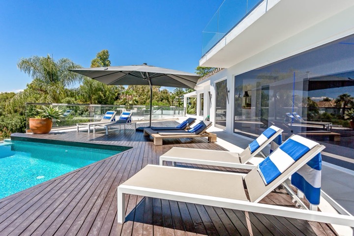 Pool and Terrace Exterior photographed for property marketing by Property Home Photos